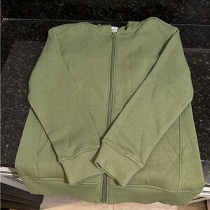BCG boys green Zip-Up Hoodie jacket size medium 10-12 youth